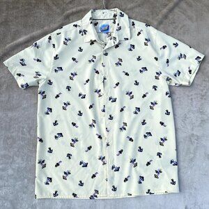 Mushroom Print Button Up